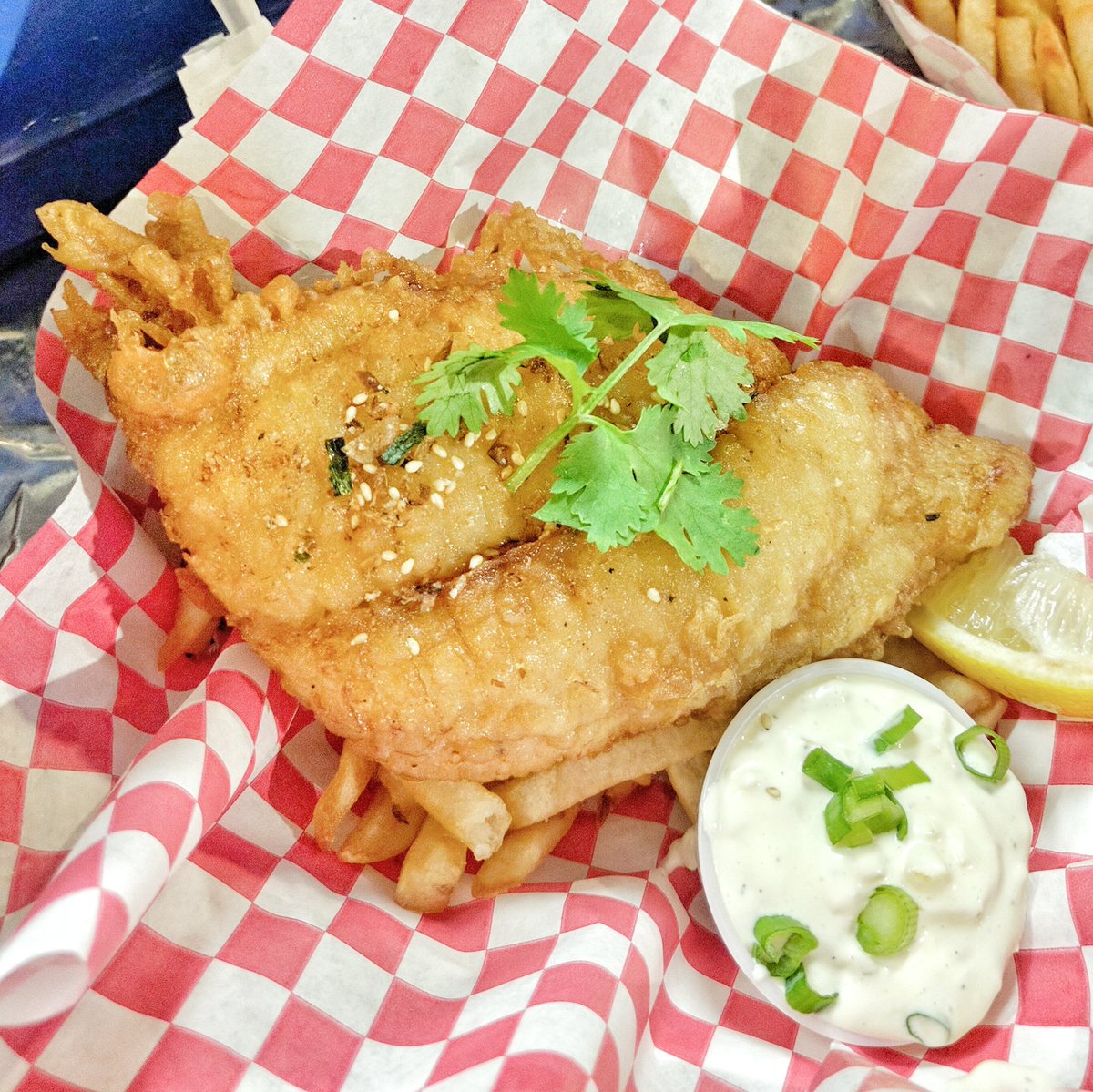 Fish and Chips from Koi Food Truck in Markham Ribfest in Toronto, Ontario