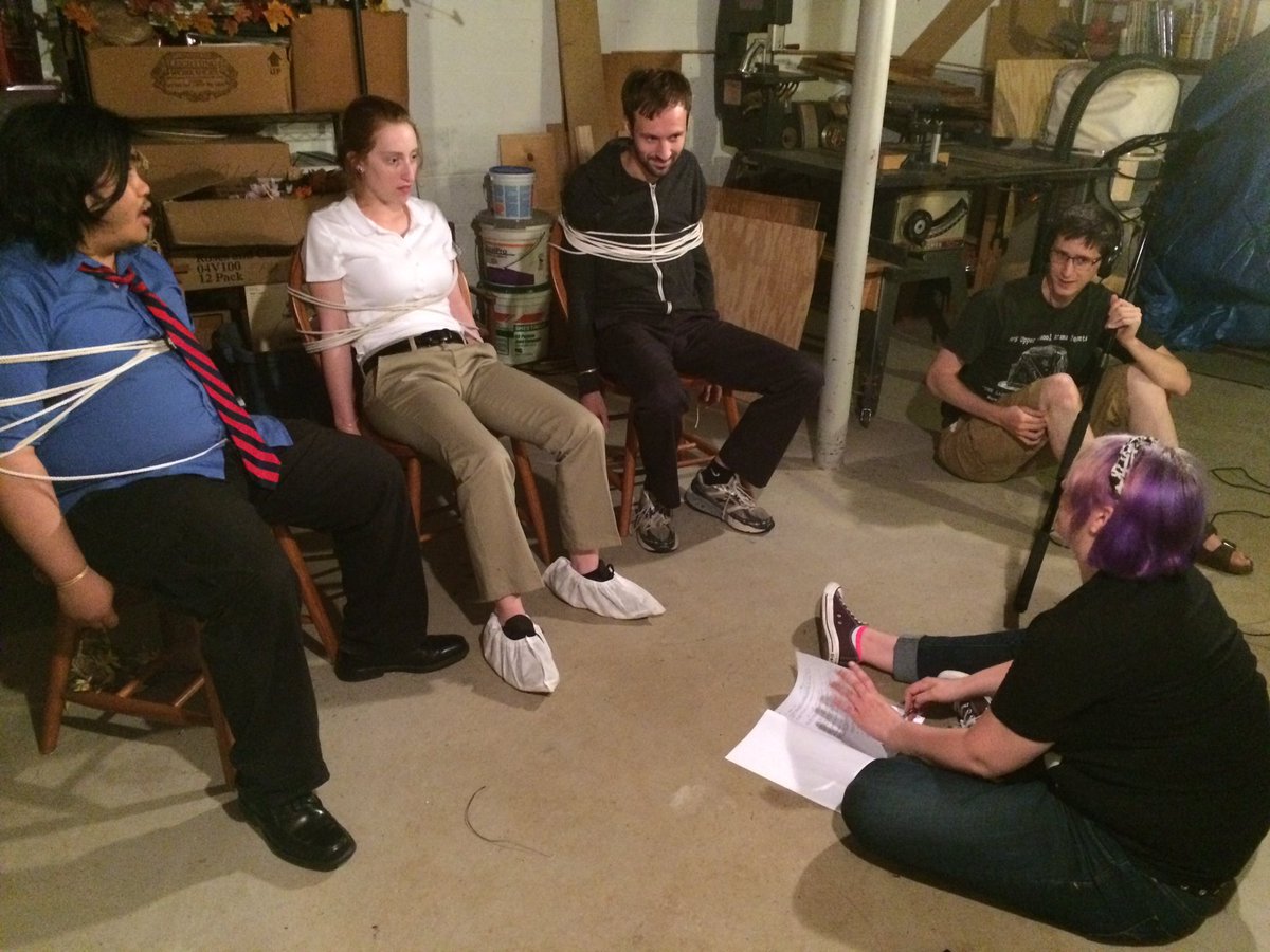 Awk3Productions's tweet photo. "Gary, no one gives a shit." (Work shopping between takes. 20 hours in, finished with scene 1) https://t.co/fV1LKgNsp1