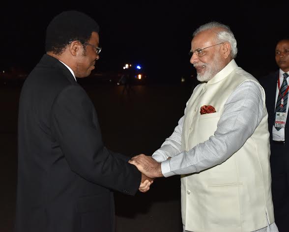 Modi in Tanzania, counterpart Magufuli welcomes him at airport
