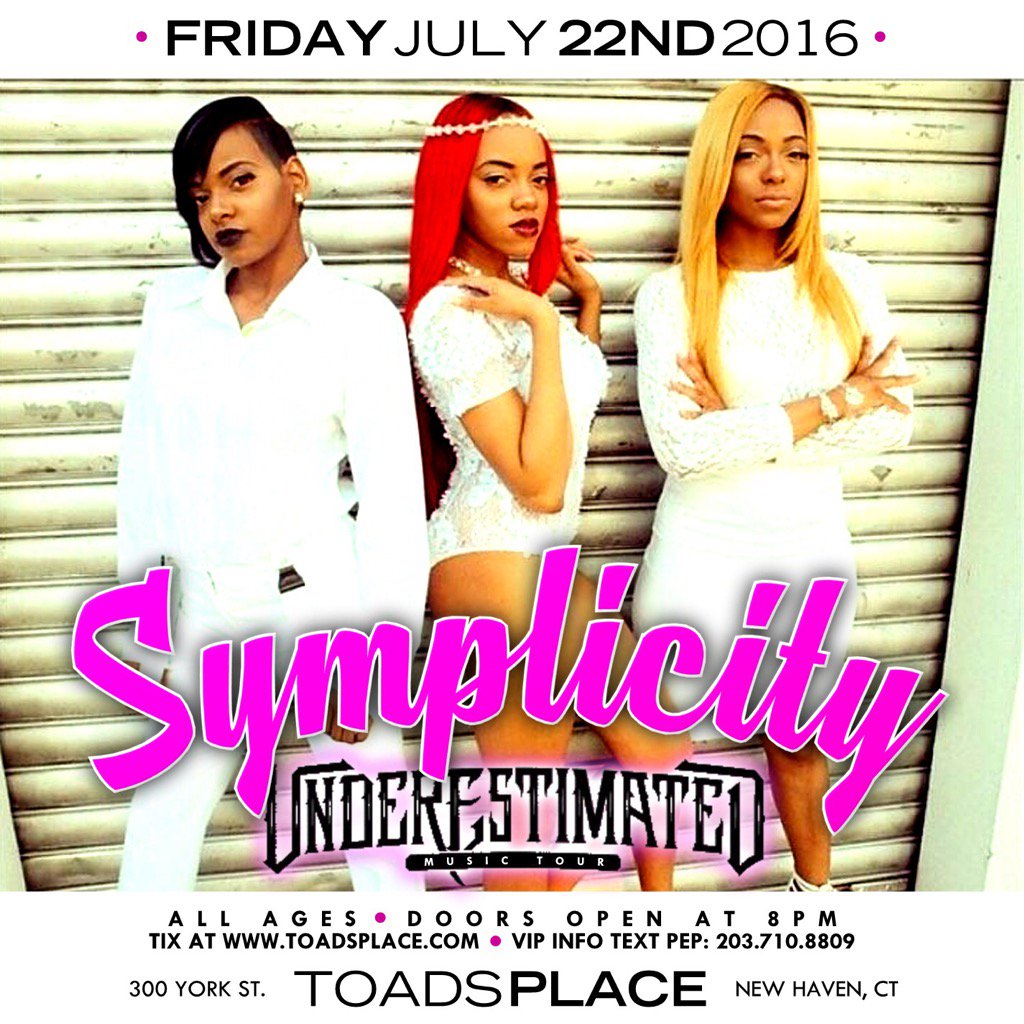 The Dolls Of R&amp;B/HipHop <a href="/SymplicityBK/">SYMPLICITYBK</a> will be with <a href="/iamcardib/">Cardi B</a> shutting Toads Place  down July 22nd in New Haven Conn