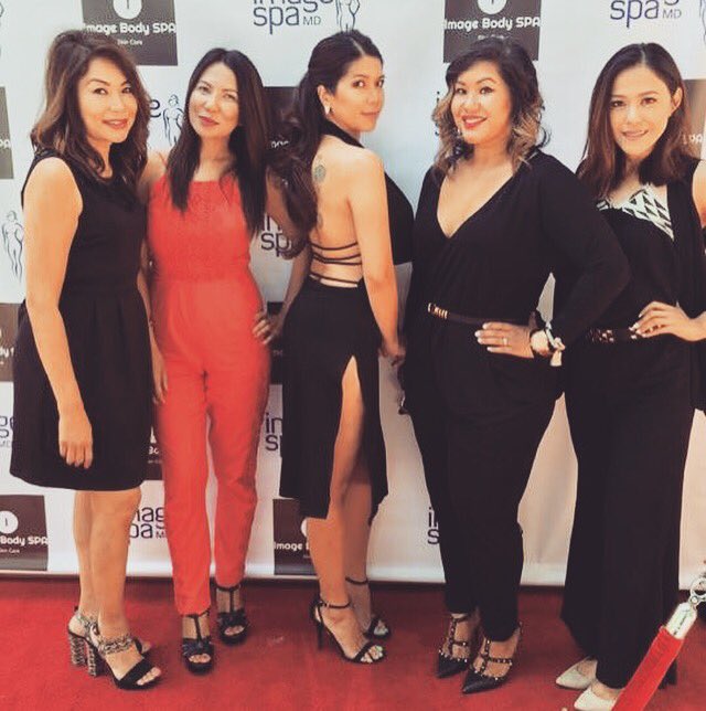 genevacruzmusic's tweet photo. With my #ImageSpaMD ladies at the Grand Opening of #ImageBodySpa in#WestHollywood. #happeningnow 😌😎 https://t.co/xexgiAXagS