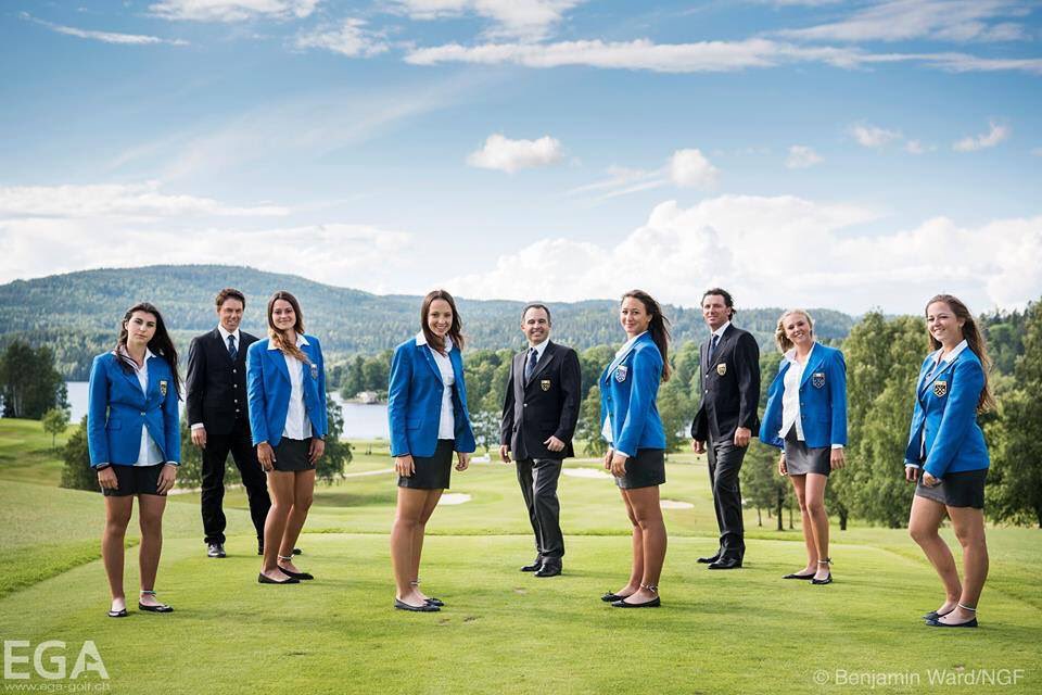 FederGolf's tweet photo. CAMPIONI D'EUROPA! Le nostre GIRLS portano l'#Italia sul gradino più alto del podio 🏅🇮🇹👏🏻👏🏻 https://t.co/wVz5F5CLi0