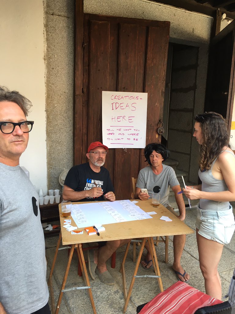 stevexoh's tweet photo. @robpoynton plotting this evening's tapas trail. #creativetapas @TapasCreative https://t.co/aErUHKg1wm