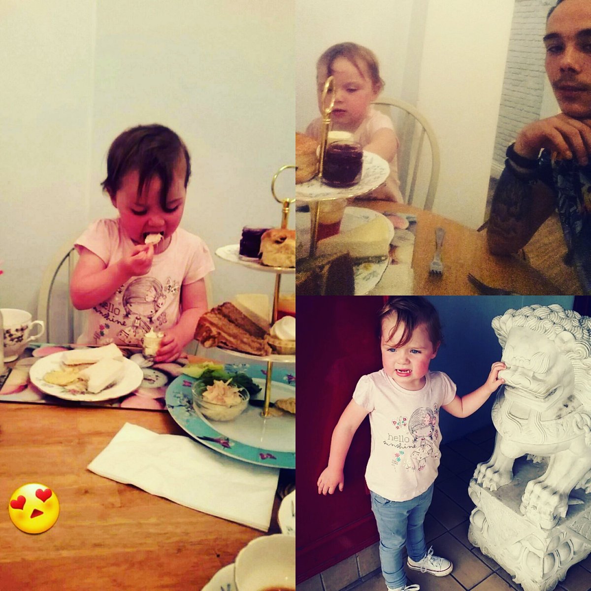 RuscoeDeclan's tweet photo. Afternoon Tea with my Daughter 💜 https://t.co/sol6H0CR9B