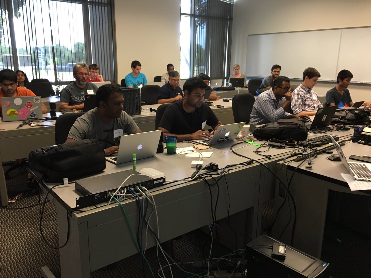 LizMyers's tweet photo. Heads down finishing skill 1 at #HacksterDallas with #AlexaDevs https://t.co/IsM6qVKnHb