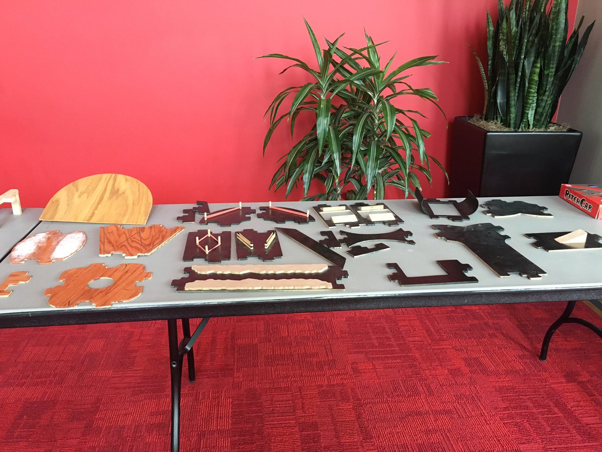 HurtRacing's tweet photo. The breadth of this year's pieces! #indypitchcar #bgg #indy #boardgames #pitchcar https://t.co/kTnhzkZ07u