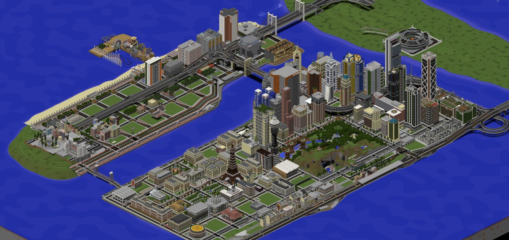 Wolv Haven on Twitter "WolvHaven City from dynmap 