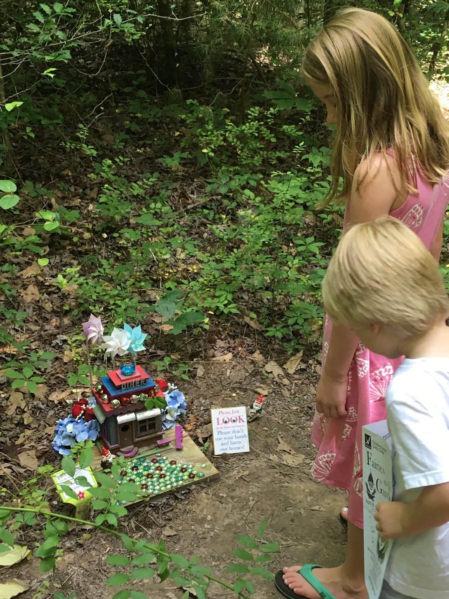 Ann Marie's Sculpture Garden to see the fairy houses. #summerTraditions #familytime