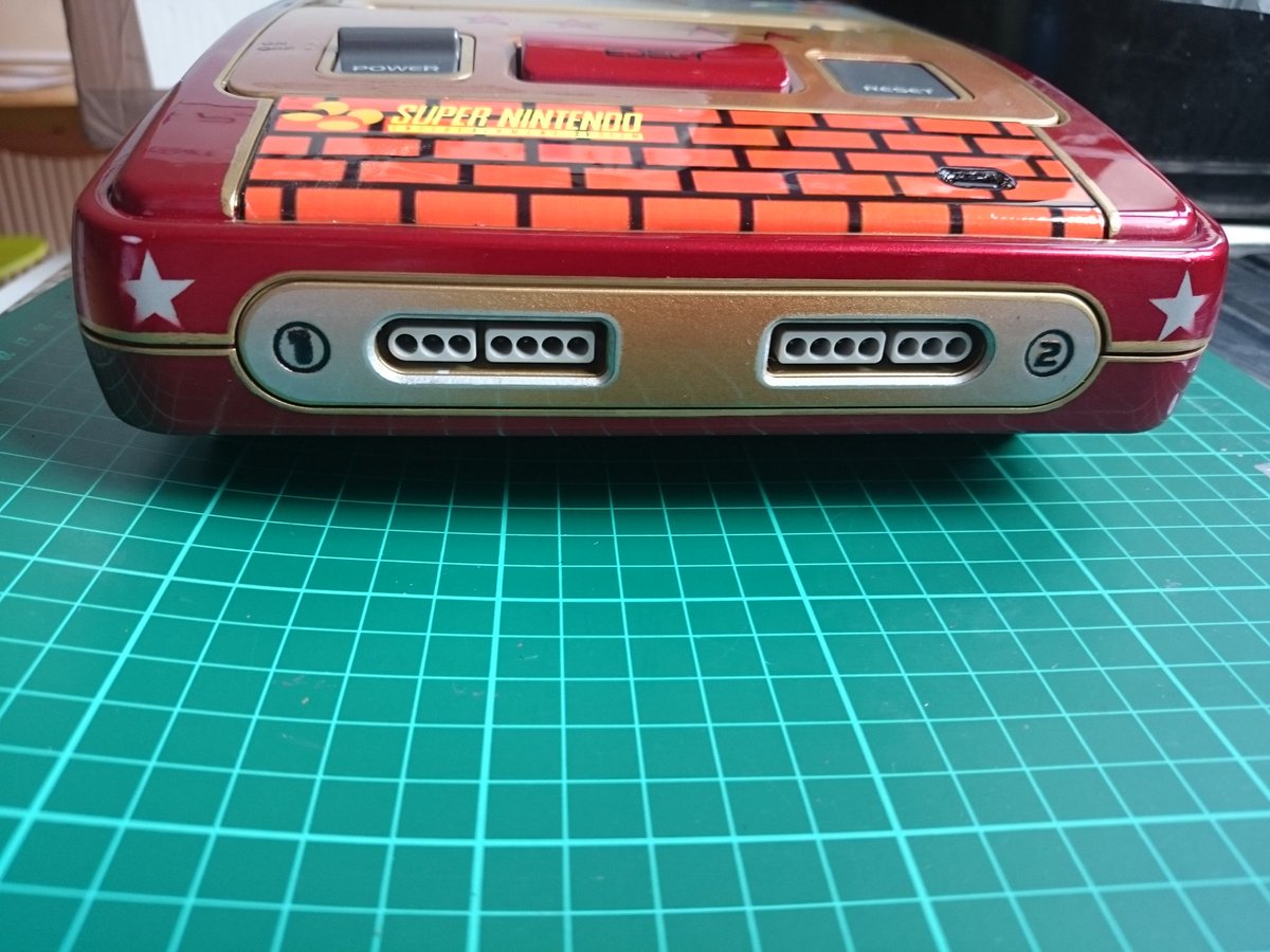 Raw_Talent81's tweet photo. SNES CUSTOM MARIO ALLSTARS CONSOLE #Marioallstars #Nintendo #snes #supernintendo #customconsoleart #retrogaming https://t.co/2WEtcxnnWs