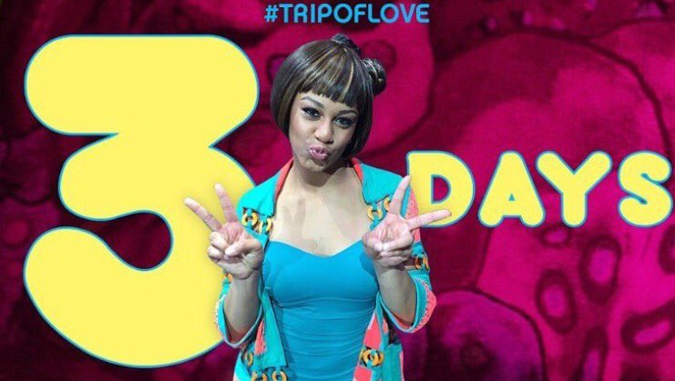 NiaSioux's tweet image. 3 days until I hit the stage in @tripoflove! Can't wait for you all to see it.