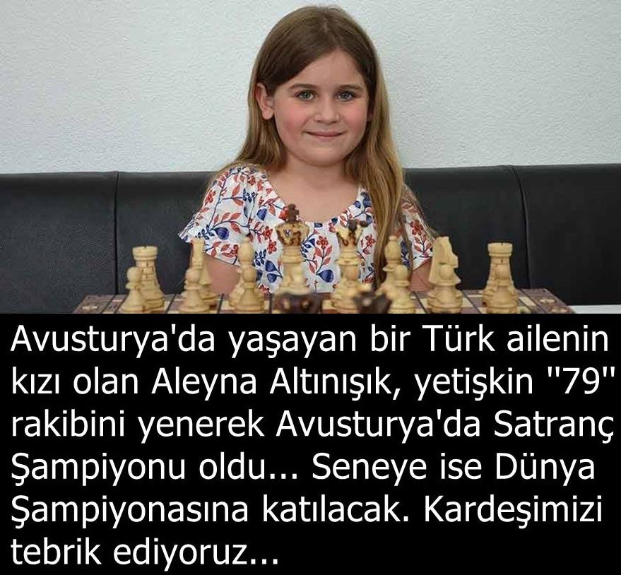 HergunYeniBilg's tweet photo. 8 yaşındaki Türk Kızı Aleyna  satranç turnuvasında birinci oldu.. 
Tebrik eder başarılarının devamını dileriz. https://t.co/4cmfIpL3MG