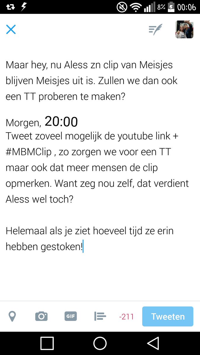 ~Door omstandigheden kon ik helaas niet meedoen gisteren~

Morgen 20:00, again! #MBMClip

RT &amp; deel met iedereen!