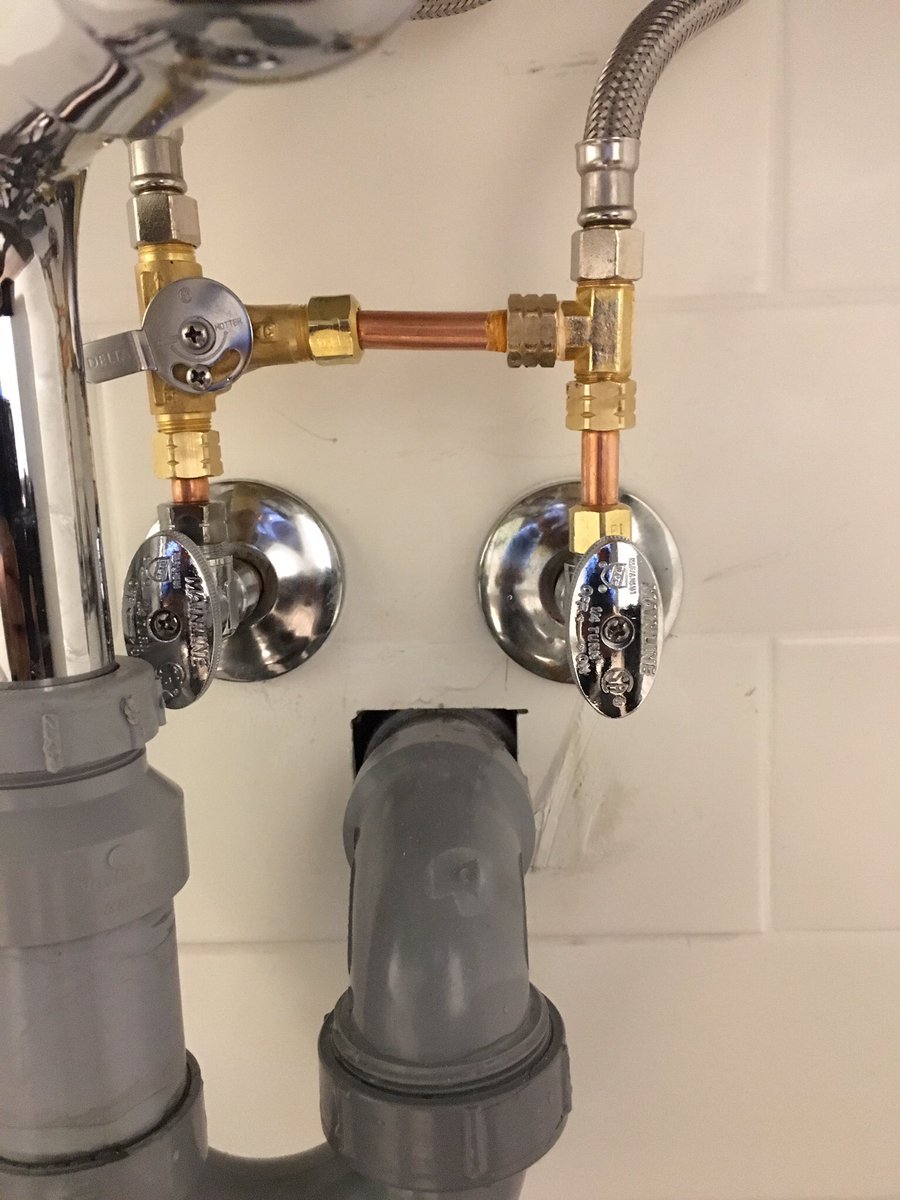 Everestdrainplumbing Op Twitter Under The Sink Mechanical Mixing Valve Installed By Toronto Everest Plumber Chopped Leaf Restaurant In Burlington