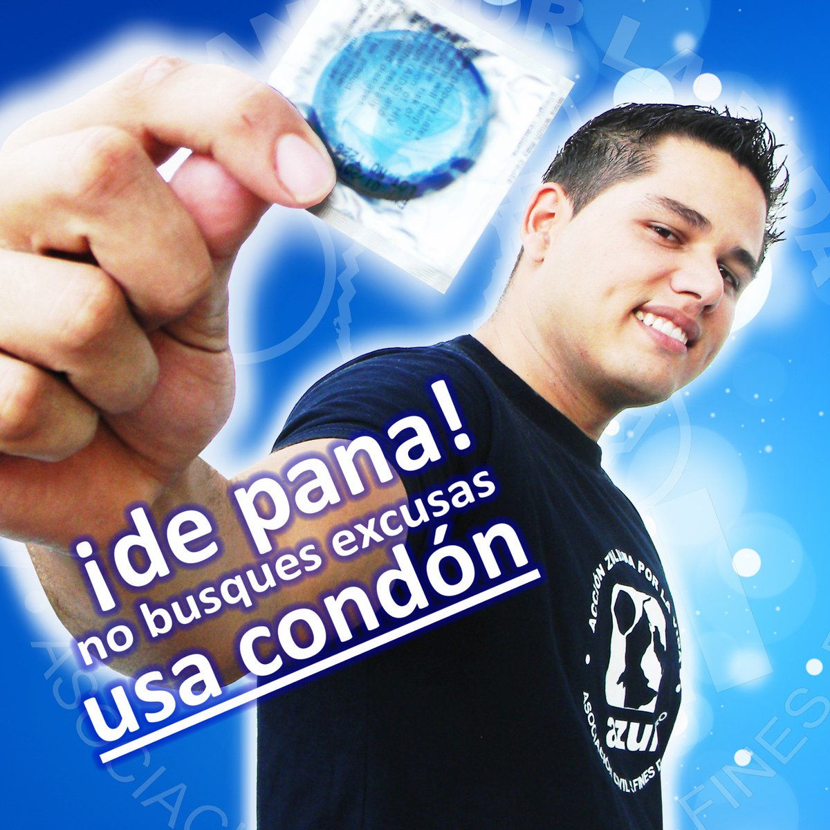 AzulPositivo's tweet photo. Hoy es sábado... Si te vas de rumba y diversión, no olvides llevar tu condón #UsaCondon #Sexo #protegido https://t.co/lRAmrVGa3p