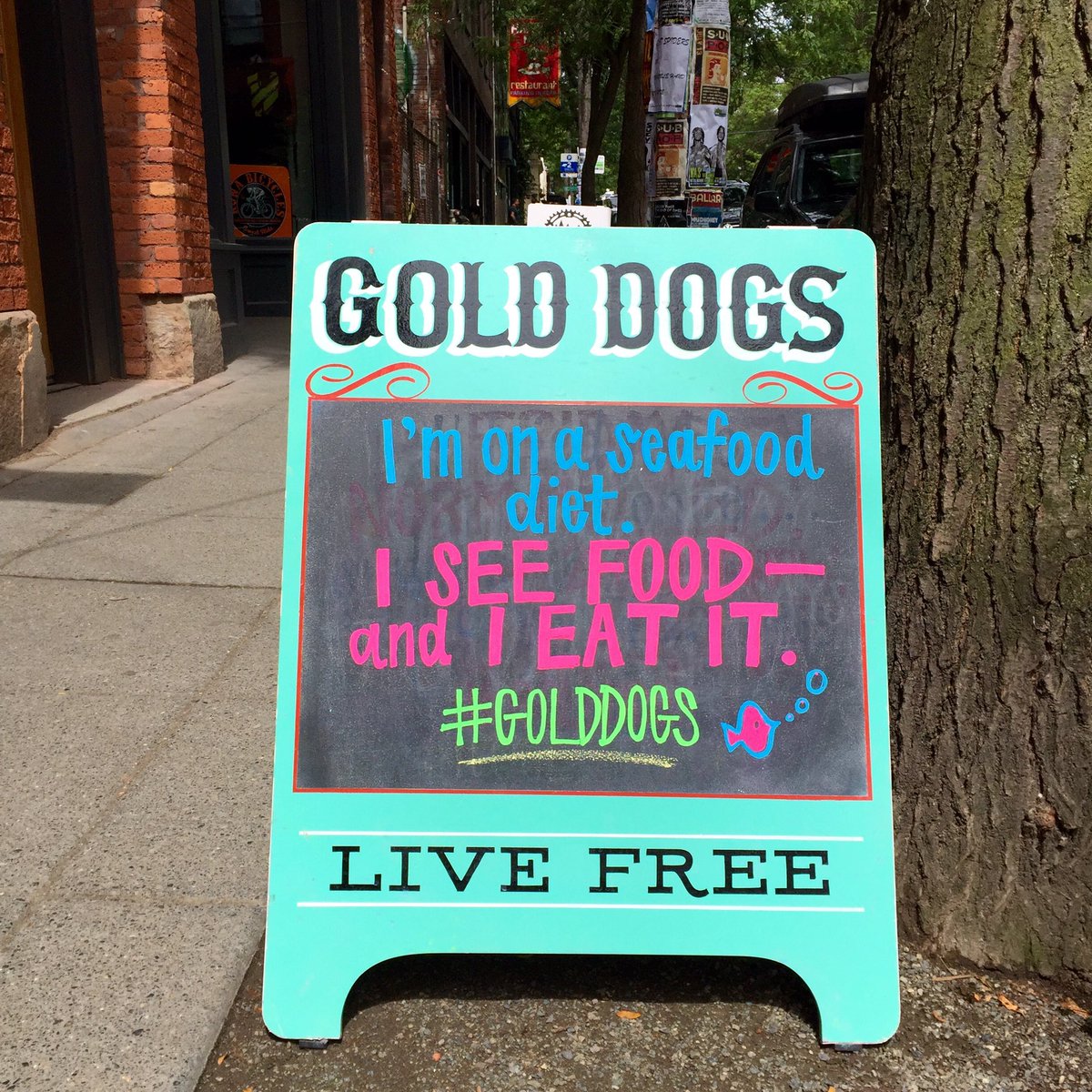 ShopGoldDogs's tweet photo. #Ballard #SeafoodFest #Saturyay #seafooddiet #nomnomnom #golddogs https://t.co/mi0VEP51x2