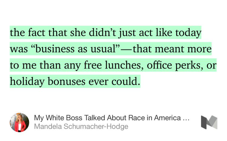 a_bouabdallah's tweet photo. “My White Boss Talked About Race in America and This is What Happened” by @MandelaSH https://t.co/4c5xZHp4b4 https://t.co/Opfcufa5ad