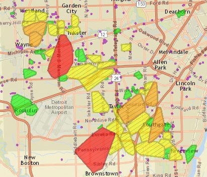How can you view a map of power outages using the Oncor Storm Center?