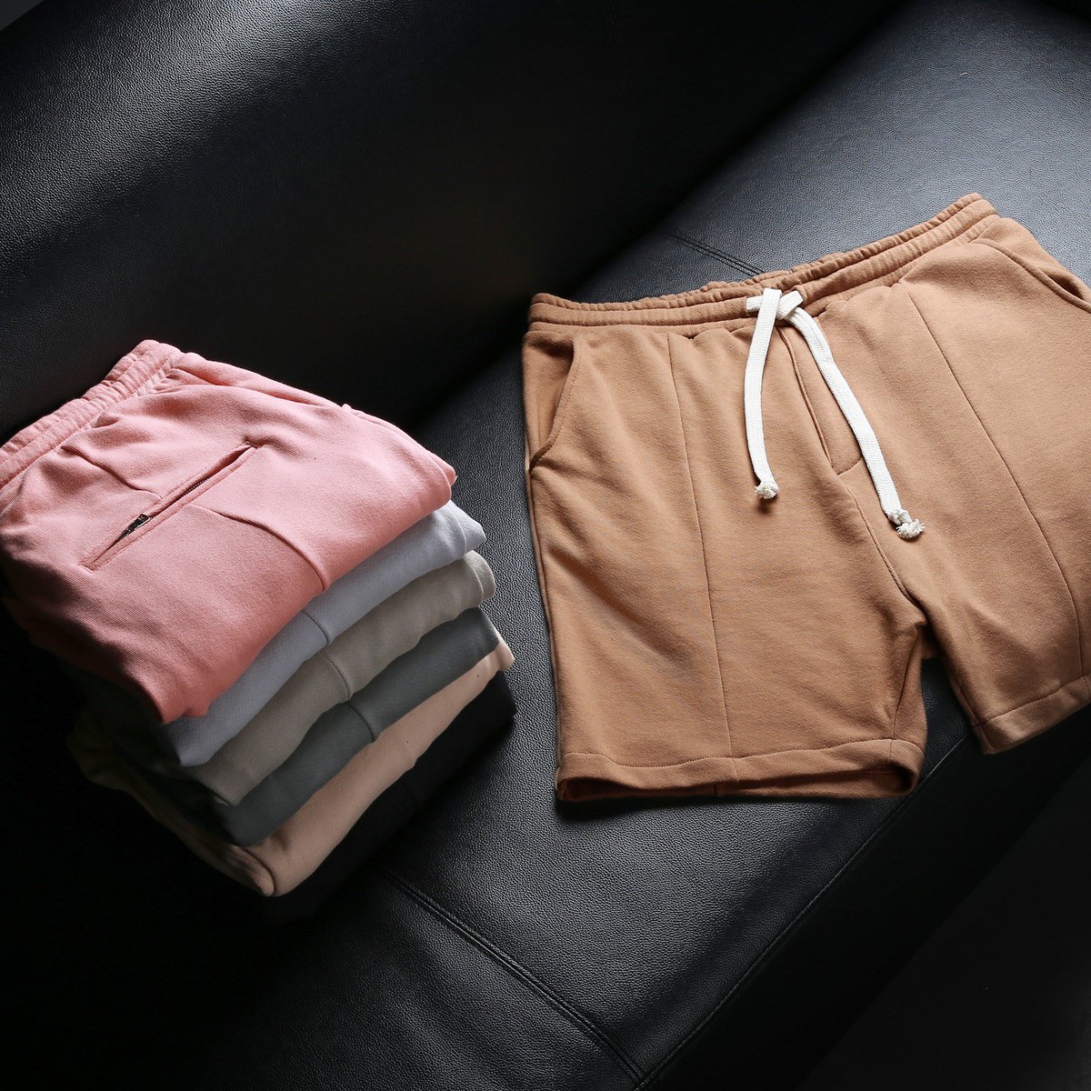 knyew's tweet photo. "Muted Summer Pleated Club Shorts" from @KNYEW | Available now in-store + online | #KNYEW #MutedSummer https://t.co/xNcIUf3bCq