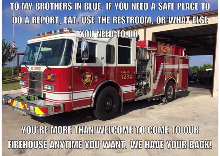 Local936's tweet image. We may wear different uniforms, but we're all part of the same family. #CCPOA #CCPD #PrayForDallas