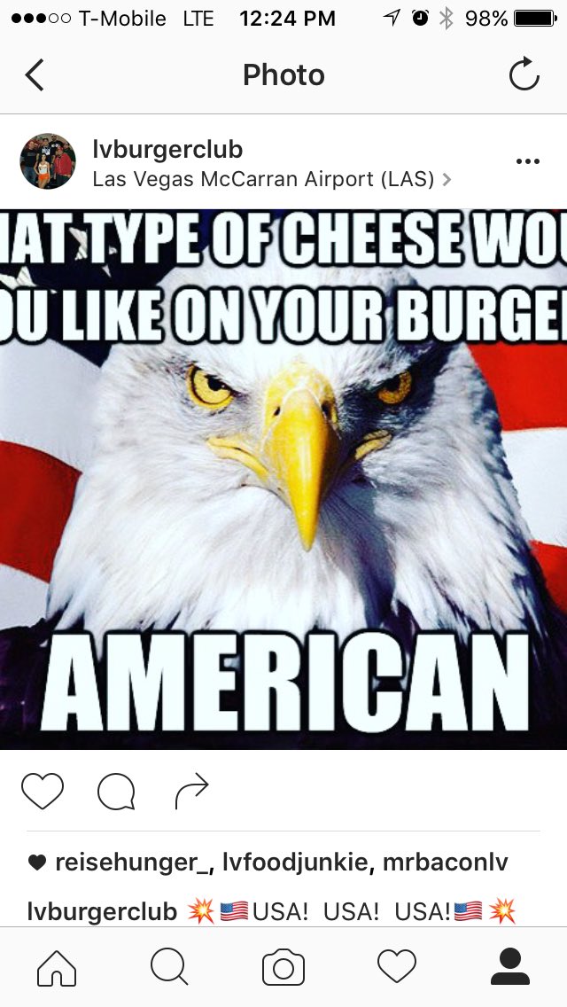 LVBurgerClub's tweet photo. 💥🇺🇸USA! USA! USA!🇺🇸💥 https://t.co/EEuy6L9kVW