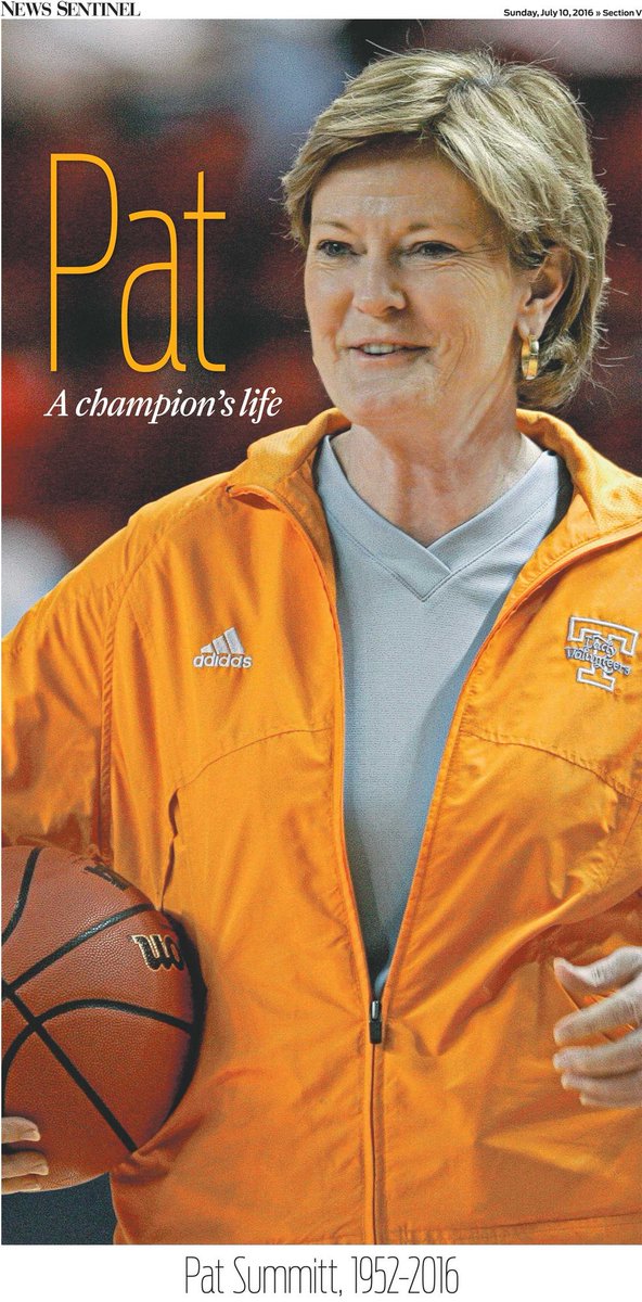 GoVolsXtra's tweet photo. Special Pat Summitt Tribute section in Sunday editions https://t.co/33oKdY0l0c https://t.co/1OO1UVAbeu