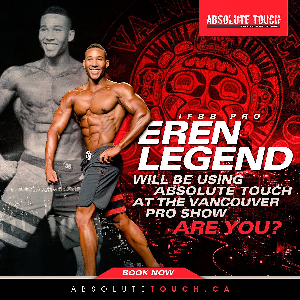 eren_legend's tweet photo. 🔻I don't think it's a secret anymore! Tan with @absolutetouch for that 1st Place complexion!! 👌🏻#VancouverProShow https://t.co/RXP26LB25Y
