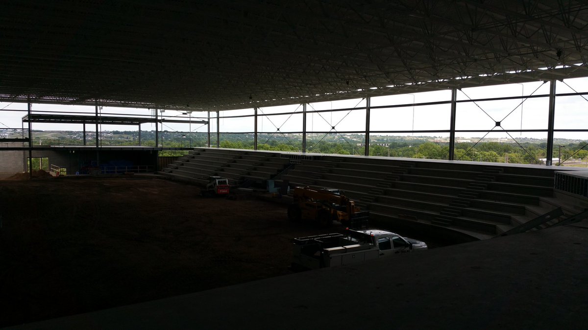 bigdaddyolson's tweet photo. #MaysaExpansionProject looking good @maysaarena @Stonewall30 @MinotParks https://t.co/hYza50UlzT