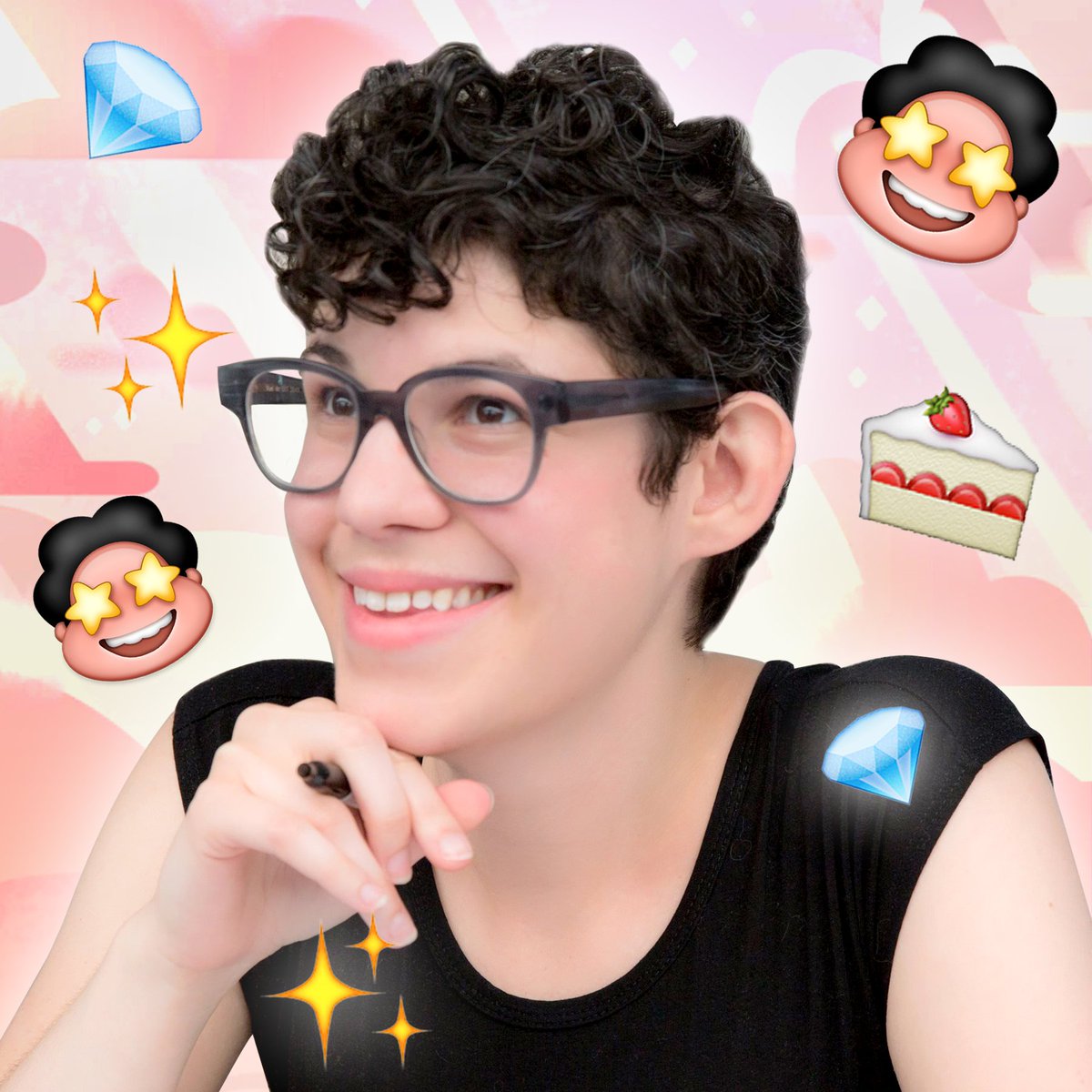 cartoonnetwork's tweet photo. Happy birthday to the always magical @RebeccaSugar! ✨💎🎂🎈 https://t.co/XwtMwNZtsi
