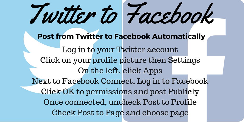 How to automatically post to @facebook from @twitter.  Keep it simple and tell your story! #NAESP16 @PrincipalECos