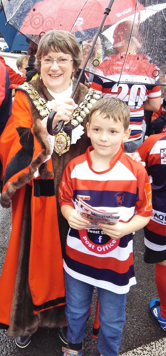 Great being out with Barnsley RUFC kids &amp; ladies. Praise to our Mayoress as she was brill today. #barnsleyisbrill