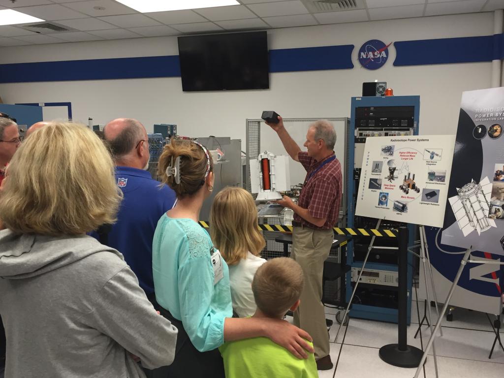 NASAglenn's tweet photo. Public toured our Radioisotope Power Syst. Lab today. Reserve your spot for our next tour https://t.co/Y4vgs0aFLS https://t.co/XE5wafWzor