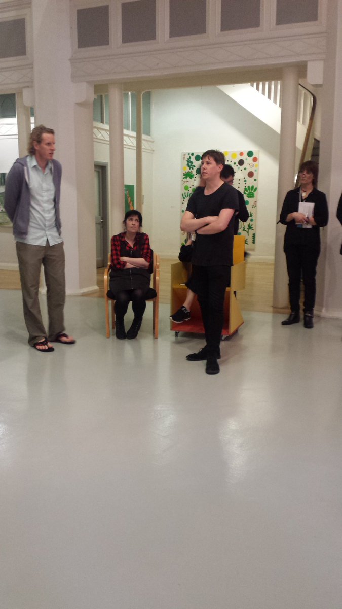 Highlanes's tweet photo. More riches painting&amp;practice @MarmitePrize artists2/2@SuggsJoan #stevengee &amp; #marcuscope stimulating #grt audience https://t.co/dzppGXxKWz