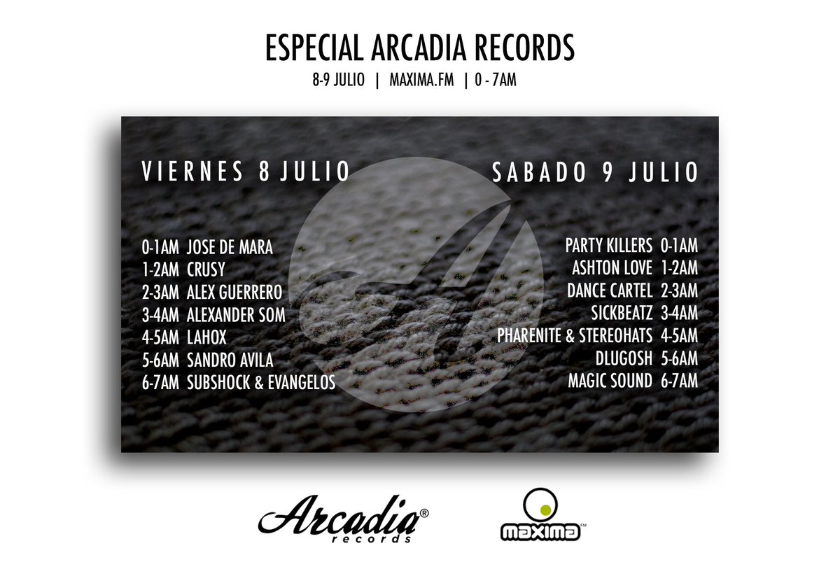 Los40Dance's tweet photo. #InSessionsMaximaArcadiaRecords

@Pharenite 
@stereohatsmusic
@ArcadiaRecords https://t.co/IjHwynfpUZ Go! https://t.co/nqO7nWfF4o