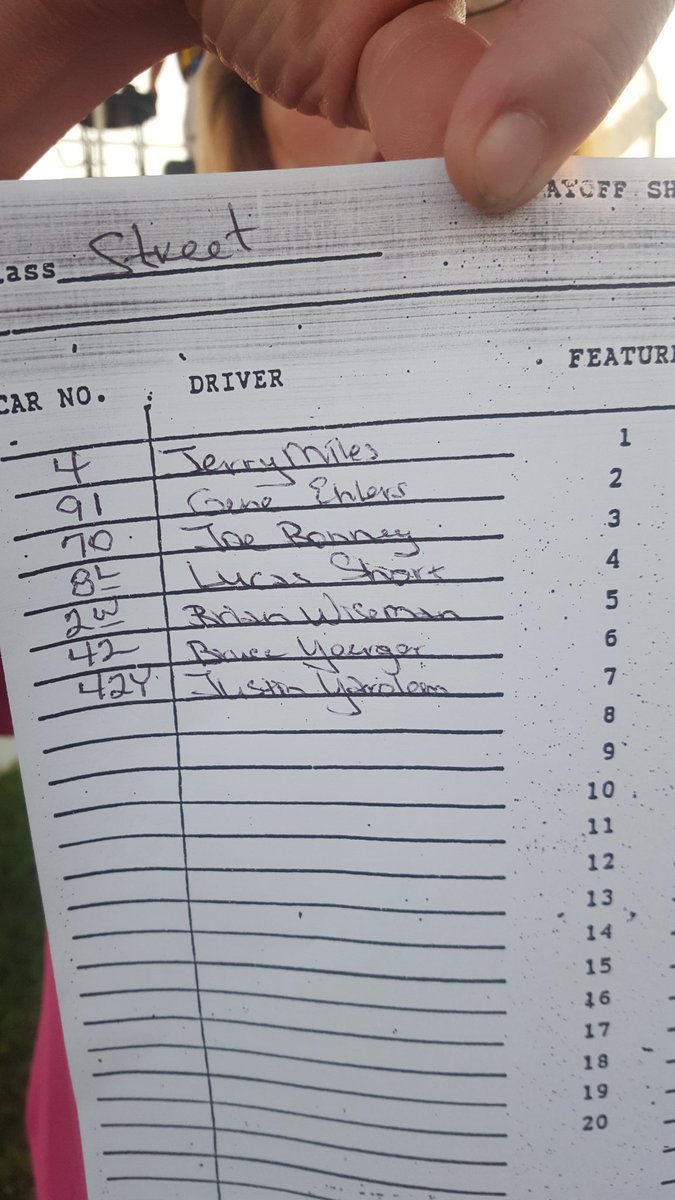 Jerry Miles gets win No. 2 in the street stocks.