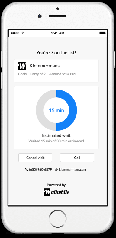 waitwhile's tweet photo. Yay! New Waitwhile Guest UX focused on what matters: 1) order in line and 2) expected wait. https://t.co/t4OPSGuiad https://t.co/ibNsr7AdQH