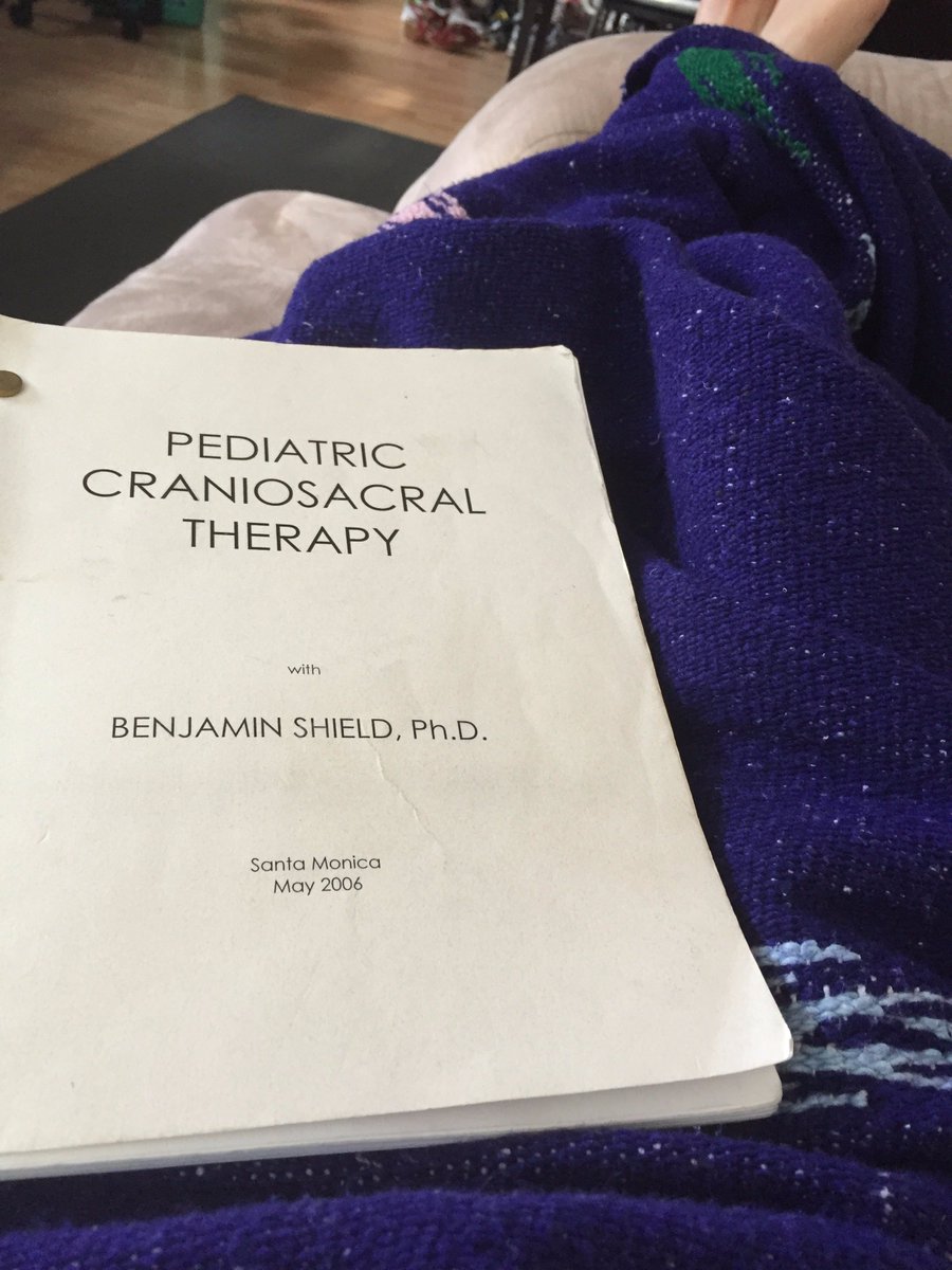 Reading 'Pediatric #Craniosacral Therapy' from a class I took in 2006. Learn something new each time I read this.