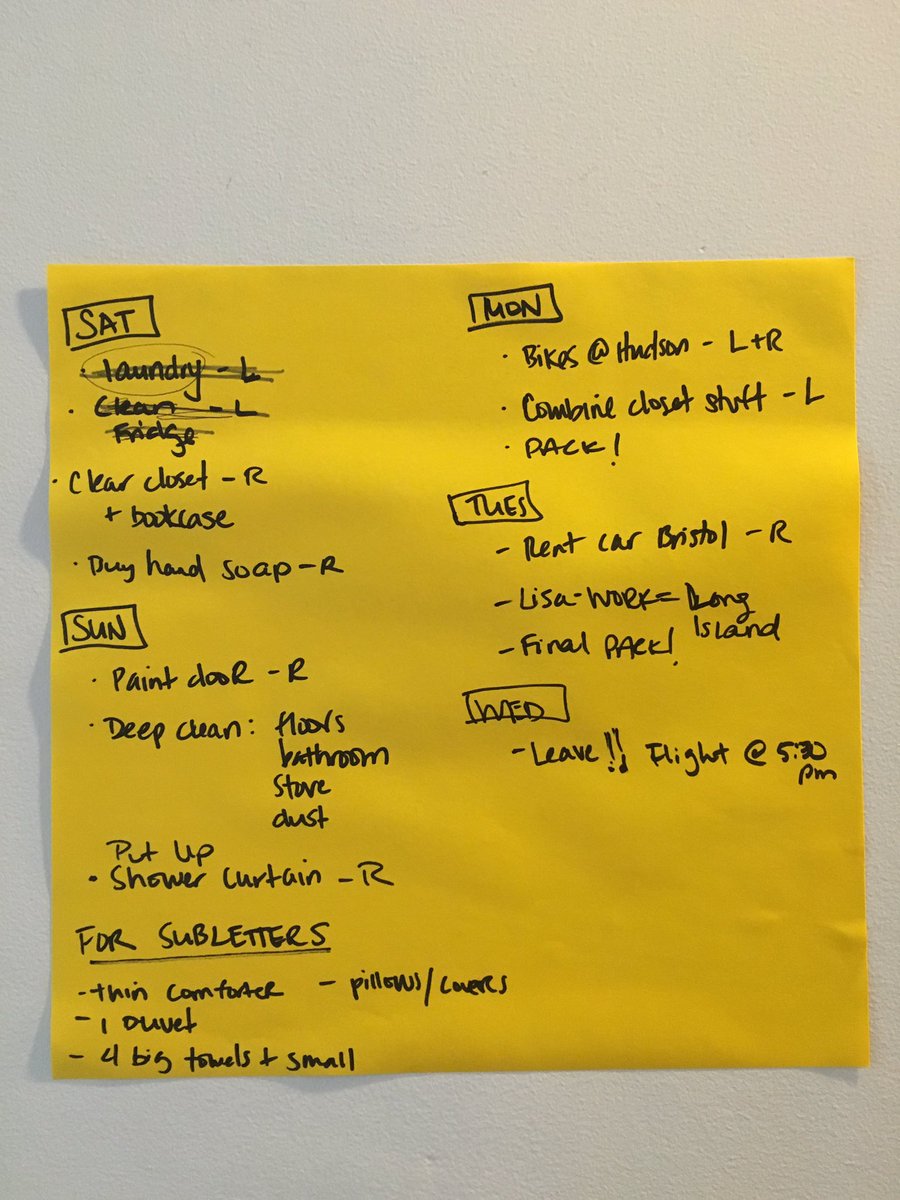 100FD's tweet image. Day 47-51: Planning, packing, prepping for 2 months in Berlin! #grandepostit #todo #100fd