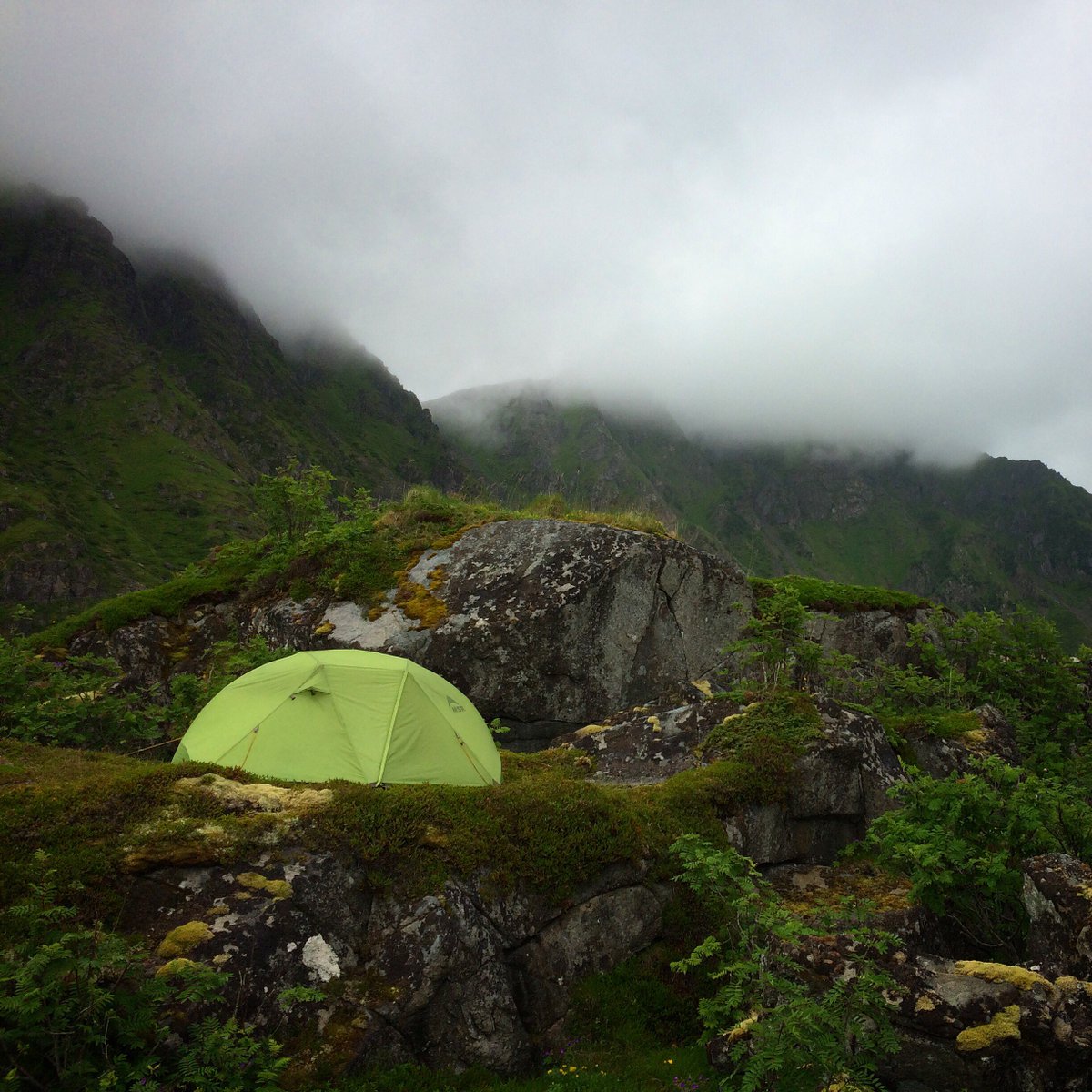 microadvnture's tweet photo. Simple life #Norway #polarcircle chose tent over bivy tonight https://t.co/V0UZkyMJGB