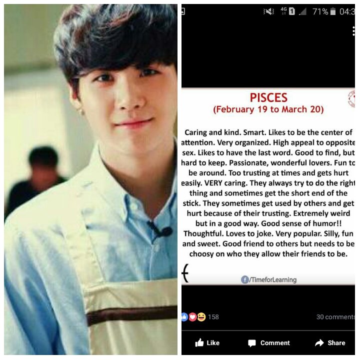 BTS members' personalities according to their zodiac sign   #BTS    #Yoongi  #Pisces (930309)