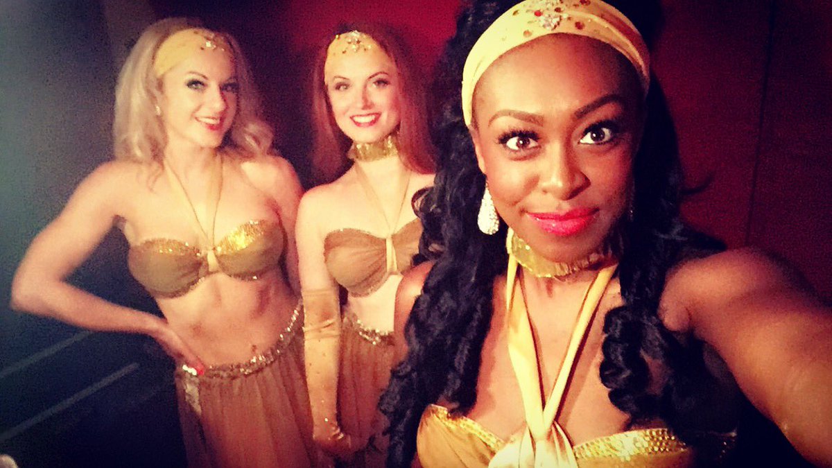 RiriCaboose's tweet photo. Another lovely "Showtime Cabaret" with my amazing Folly Bosses, AND we've been nominated best British Troupe! 😝❤️😁✨ https://t.co/cFVJWcR8sL
