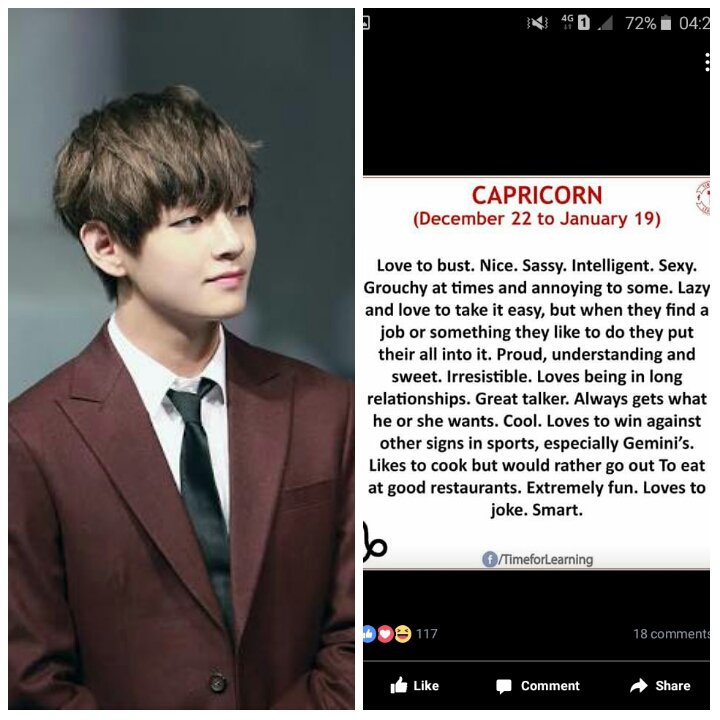 BTS members' personalities according to their zodiac sign   #BTS    #Taehyung  #Capricorn (951230)