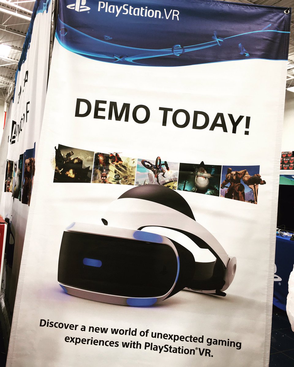PlayStation's tweet image. PlayStation VR demos are in hundreds of locations across North America. Find one near you: play.st/TryPSVR