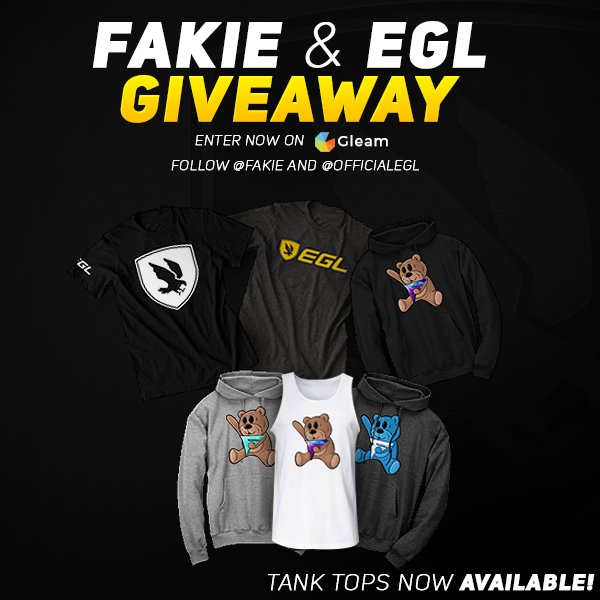 Fakie's tweet photo. Who wants Fakie-Apparel?! Enter for your chance to win &amp; tweet each day for more entries! https://t.co/ErsSr8ktUY https://t.co/sy5eF9iK3P