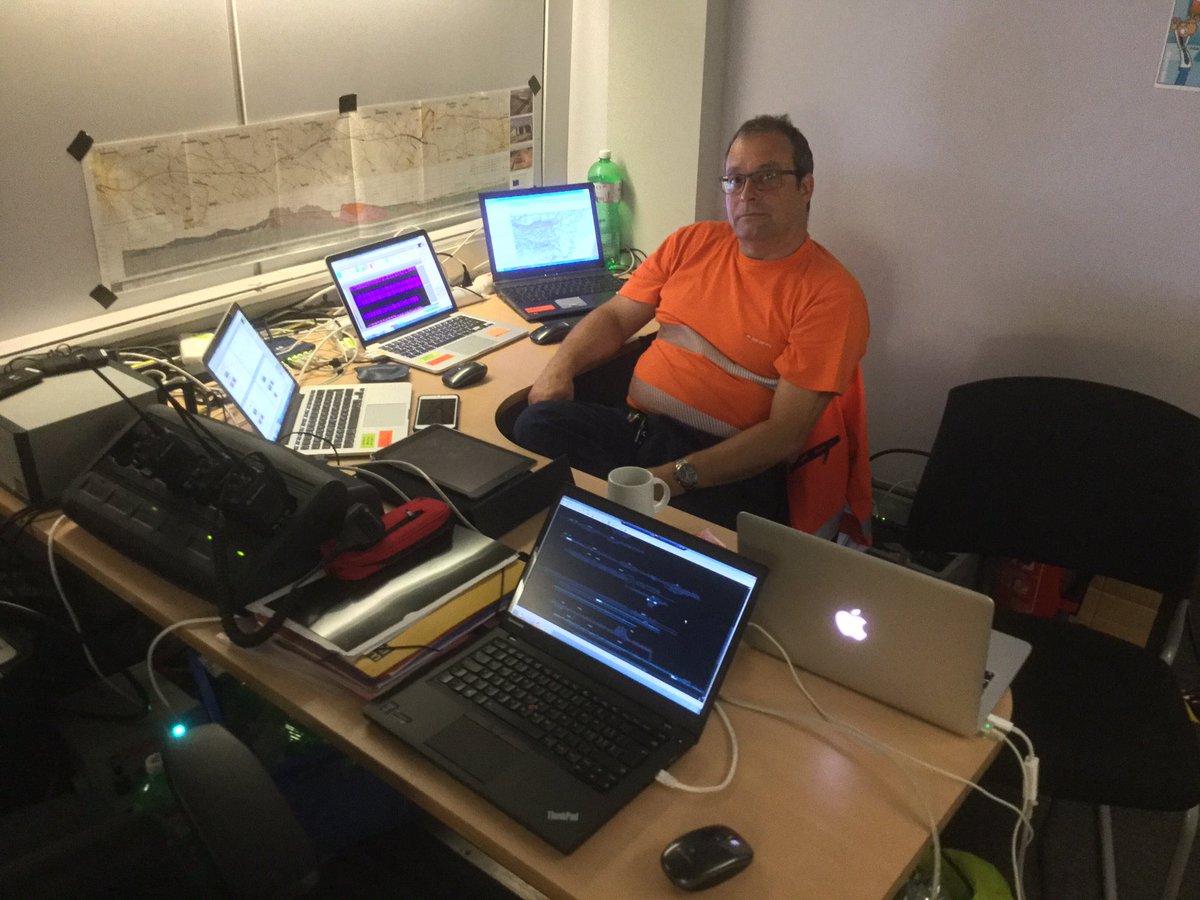 Railcom's tweet image. Wieder mal im Gotthardbasistunnel unterwegs...
GSM-R Abnahmemessungen im ICE-S mit 275 km/h.