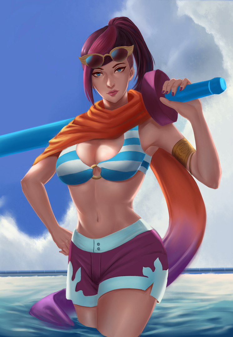 LOL__ART's tweet image. Pool Party Fiora
=&amp;gt; lolart.ucoz.com

#Fiora #LeagueOfLegends #lol #riot #wallpapers #fanart #art #skin #girl