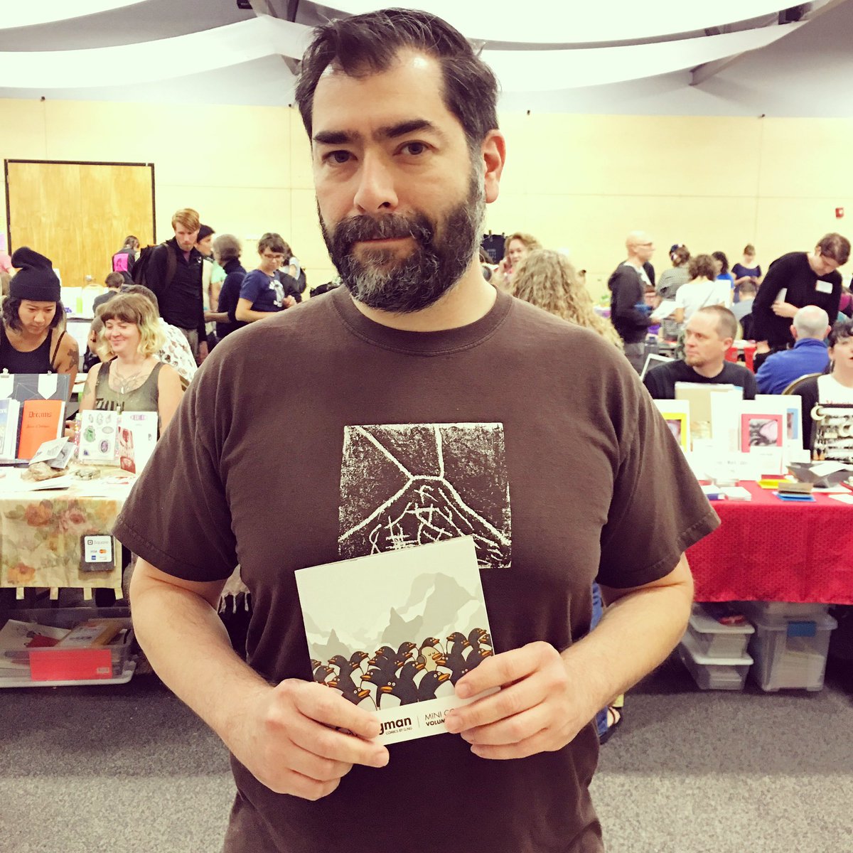 eggmancomicsgng's tweet photo. Thank you Alex Rodridgez for believing in Eggman's superpower at @pdxzines #eggmancomics #diy #zine #portland https://t.co/5KVWeXwOag