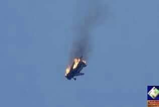 IraqStar26346's tweet photo. أبطال سرايا السلام تسقط طائره من طراز اتساب الاسرائيله موجه من الموصل تم اسقاطها في جانب من بحيرات الثرثار https://t.co/X8OtrNIBKA