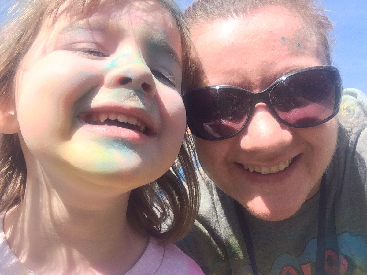 Awesome morning <a href="/colormerad5k/">Color Me Rad</a> Edmonton
#yeg #running #yegkids