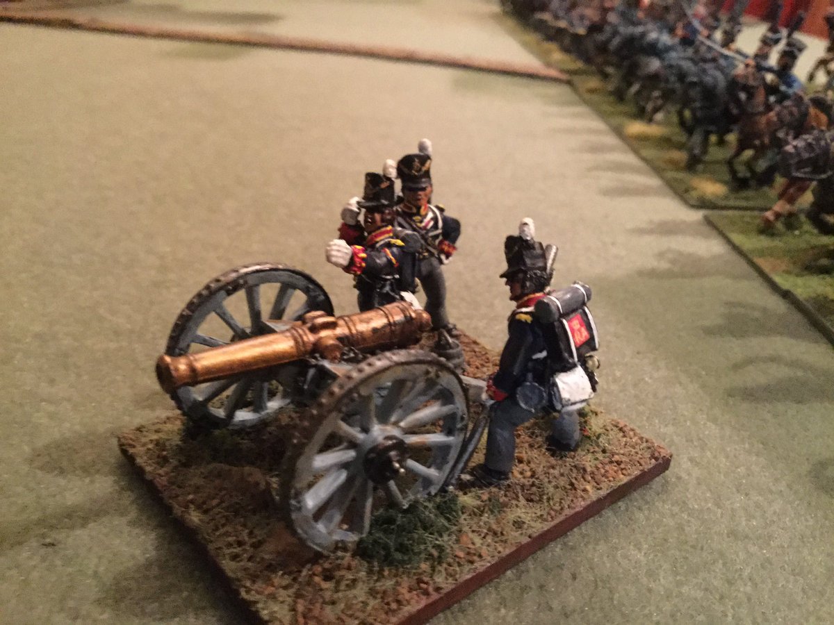 Oldwargamer's tweet photo. #Albuera #British #Artillery by #MrWebb even has the RA on their packs! #Napoleonic #FrontRankMiniatures #25mm https://t.co/WArPAPnV6k