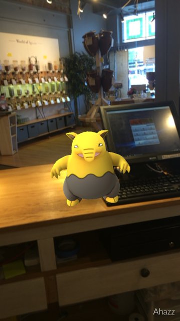 Who else is addicted?  This Drowzee won't get off the counter  #PokemonGO #vomfass #Drowzee